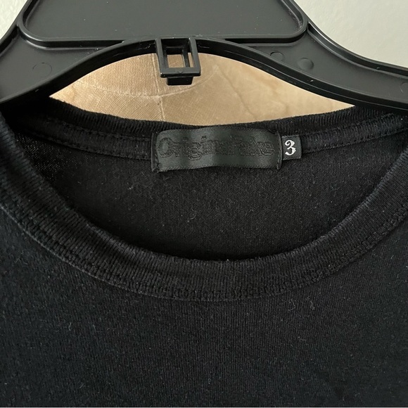 ORIGINAL FAKE sz 3 US sz M Black Mouth Chomper Tee Tshirt Medicom Toy KAWS - Picture 3 of 6